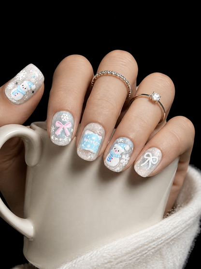 Elsa's Frostbound Lullaby | LUMlix Haute Nail