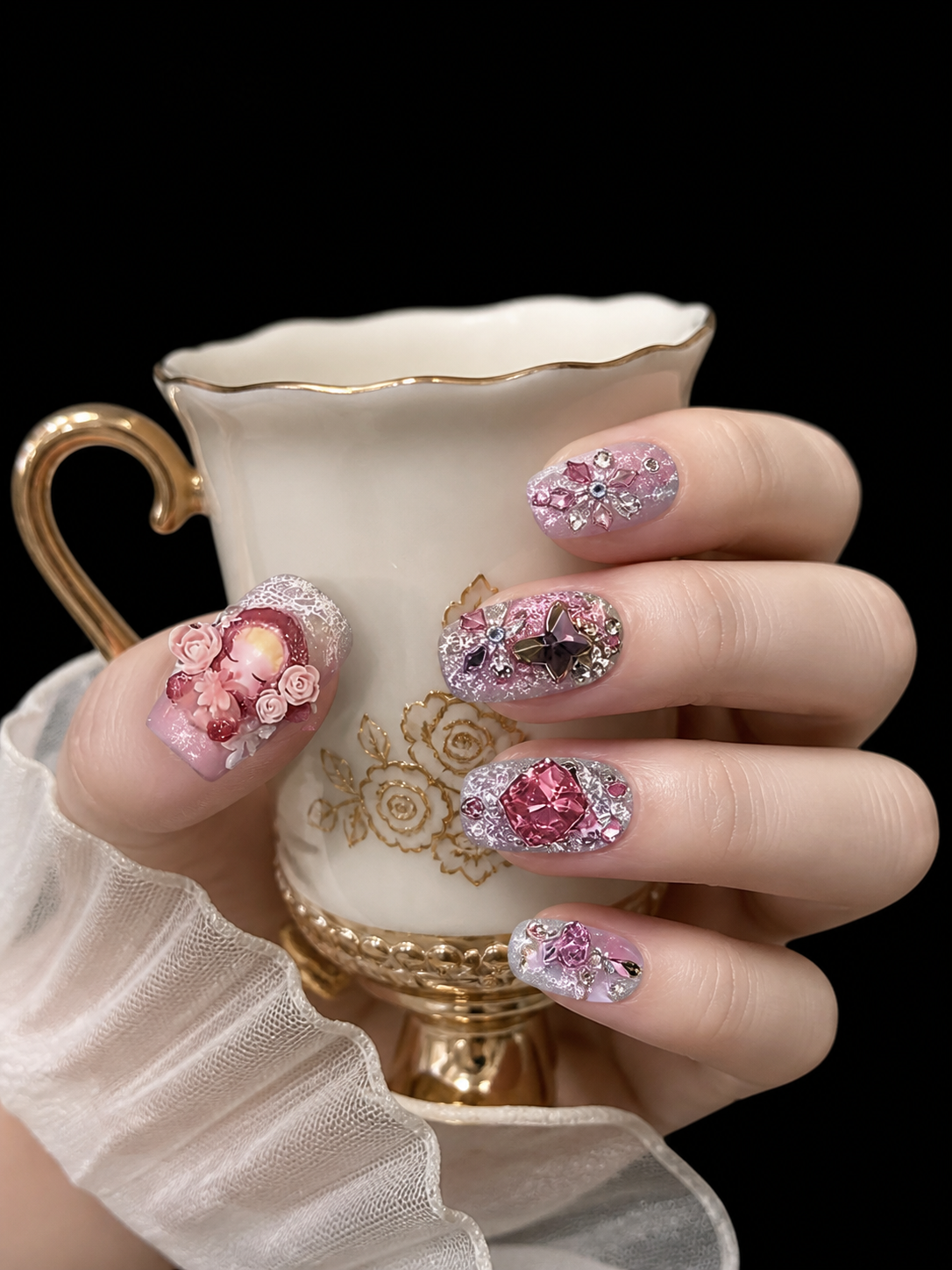Seraphina's Rose Prayer | LUMlix Haute Nail
