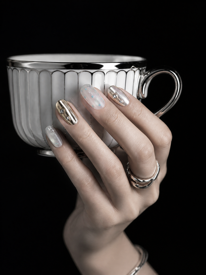 Selene's Lunar Frost | LUMlix Haute Nail
