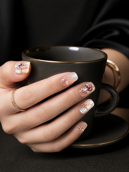 Rose Quartz Reverie  | LUMlix Haute Nail