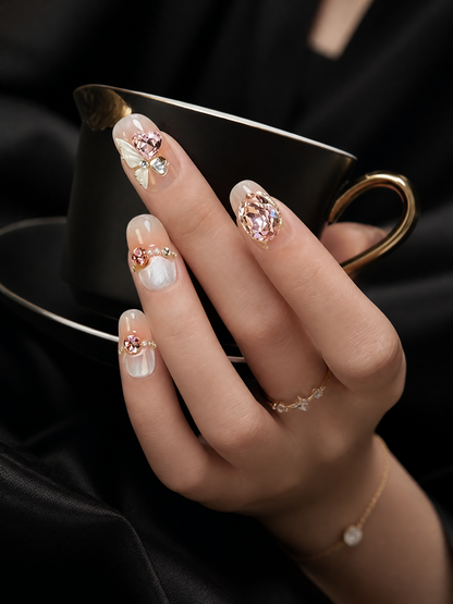 Rose Quartz Reverie  | LUMlix Haute Nail