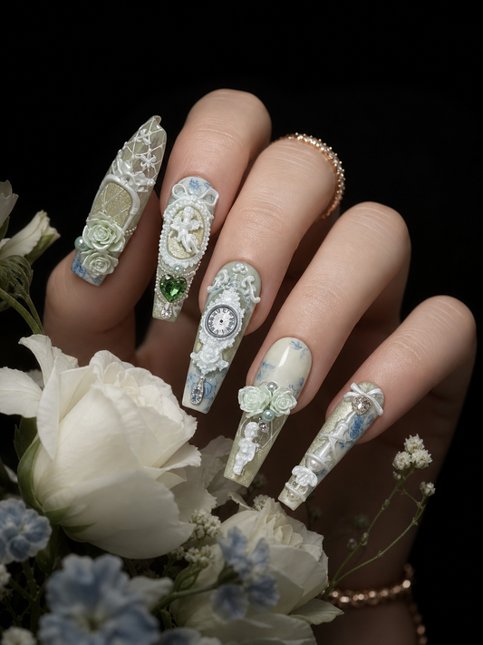 Porcelain Reverie  | LUMlix Haute Nail