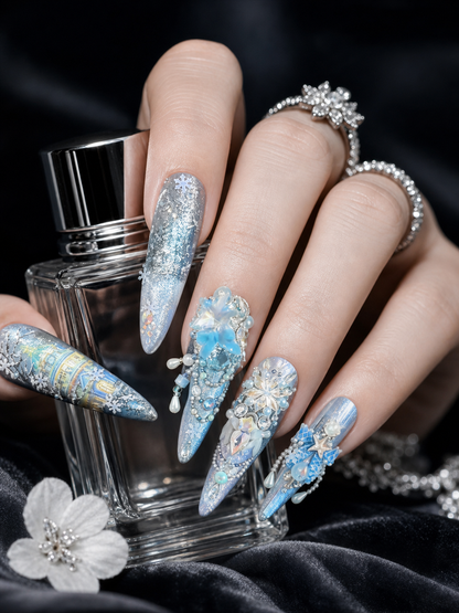 Frostbound Kingdom's Reverie | LUMlix Haute Nail
