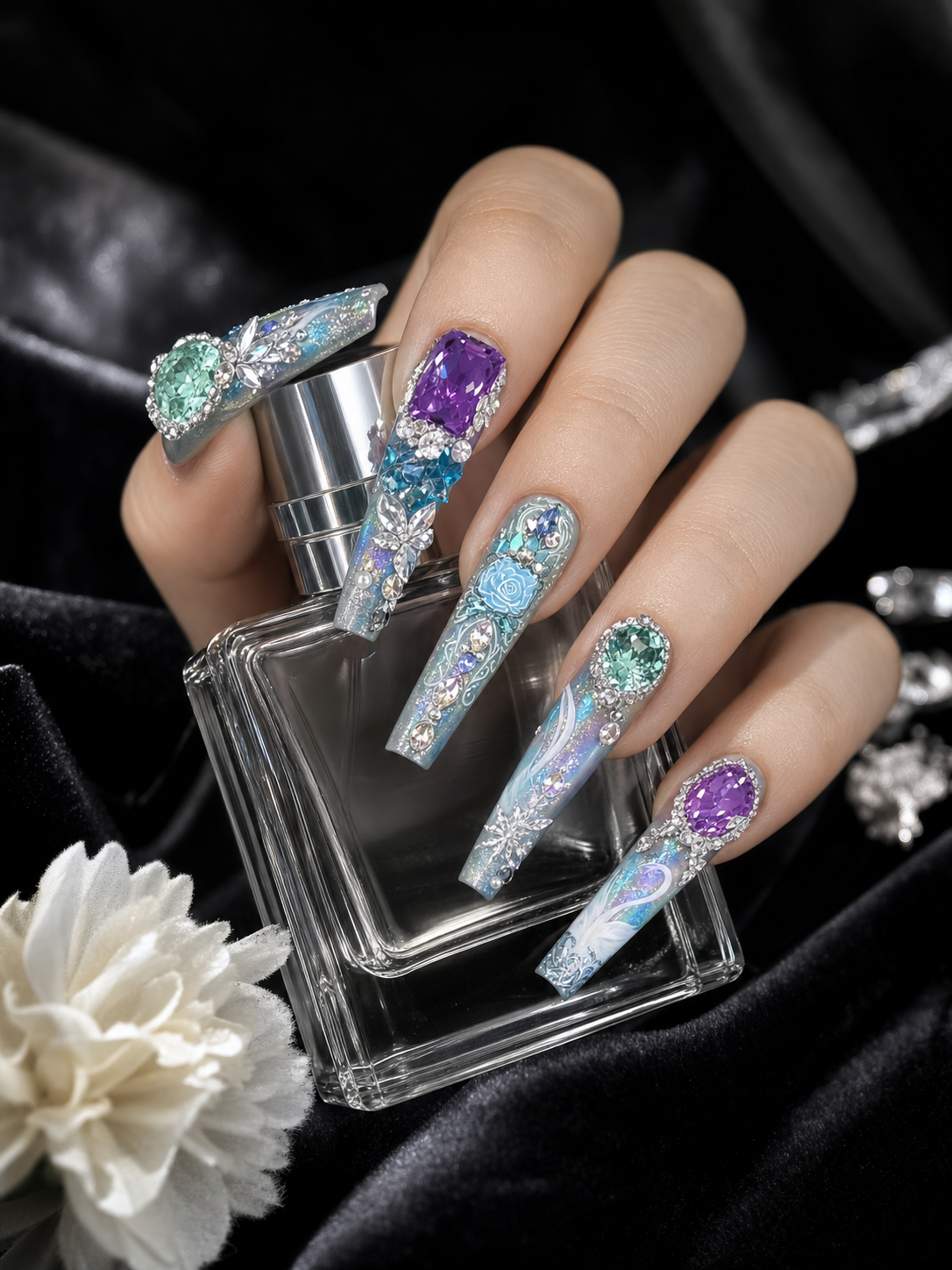 Aurora's Celestial Reverie | LUMlix Haute Nail