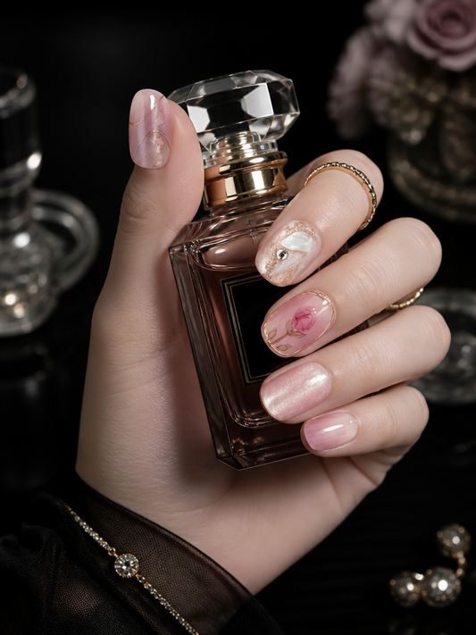 Aphrodite’s Gilded Rose | LUMlix Haute Nail