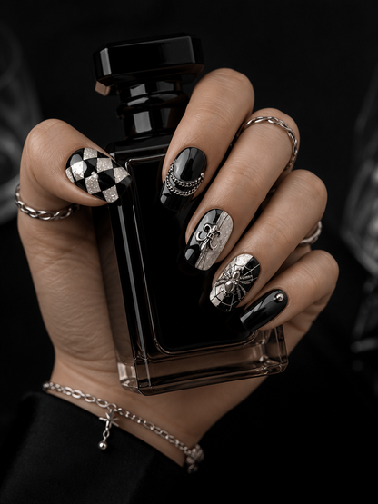 Gothic Noir Reverie | LUMlix Haute Nail