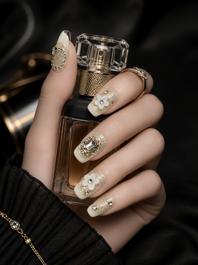 Gilded Bloom | LUMlix Haute Nail