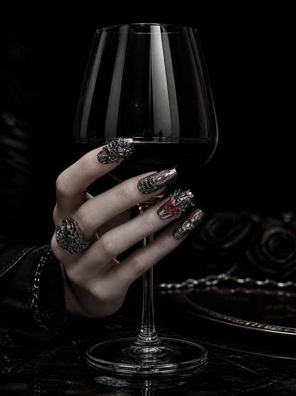 Nocturne Rouge Éternelle | LUMlix Haute Nail