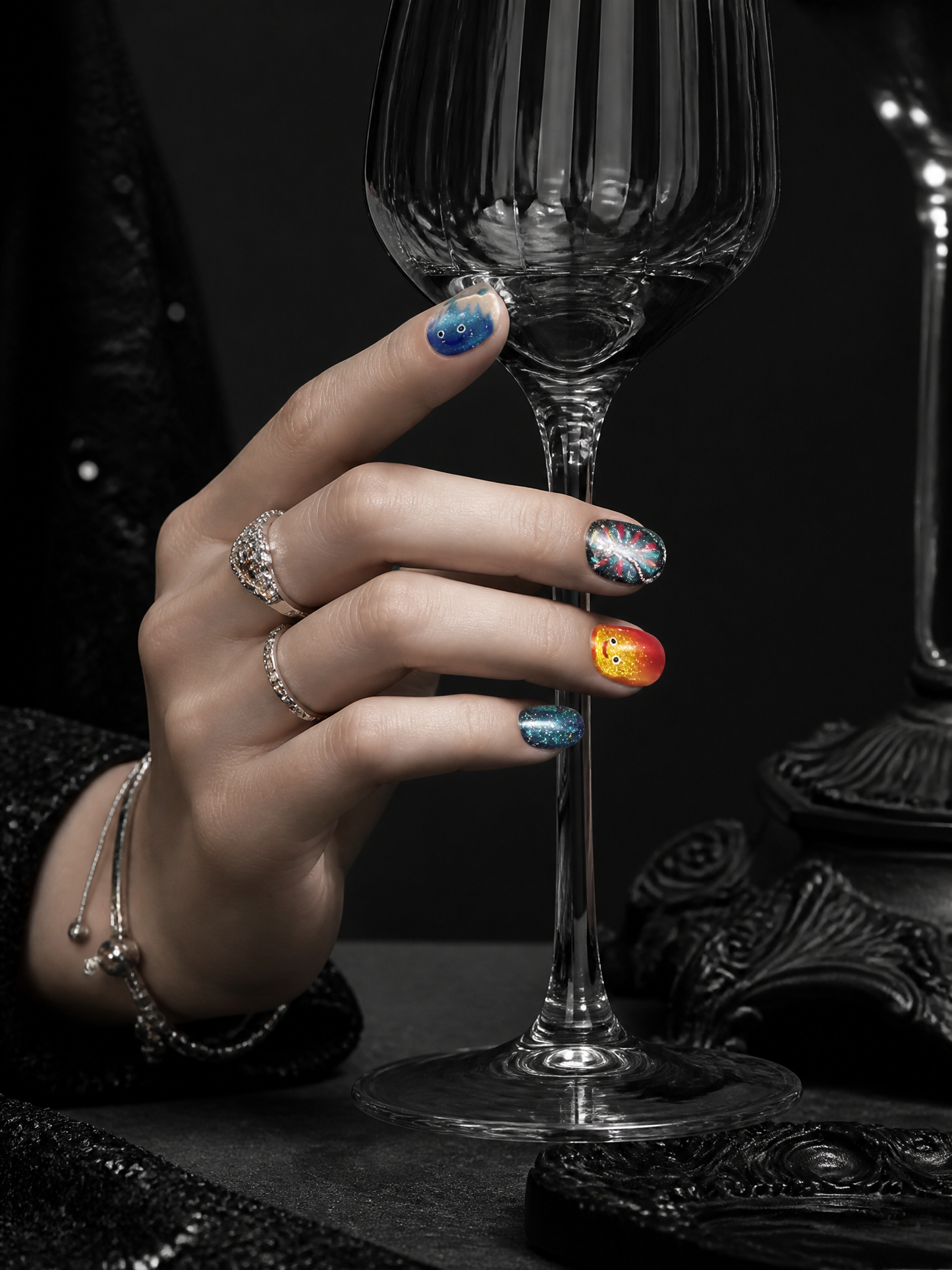 Calcifer's Eternal Flame | LUMlix Haute Nail