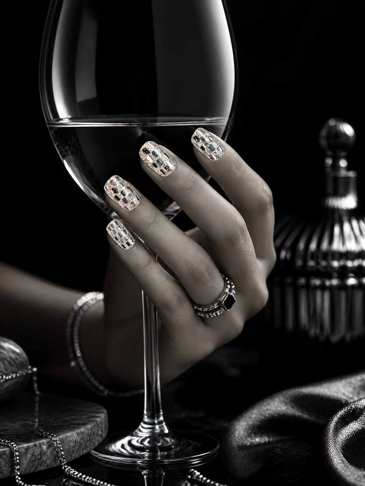 Disco Mosaic Mirror | LUMlix Haute Nail
