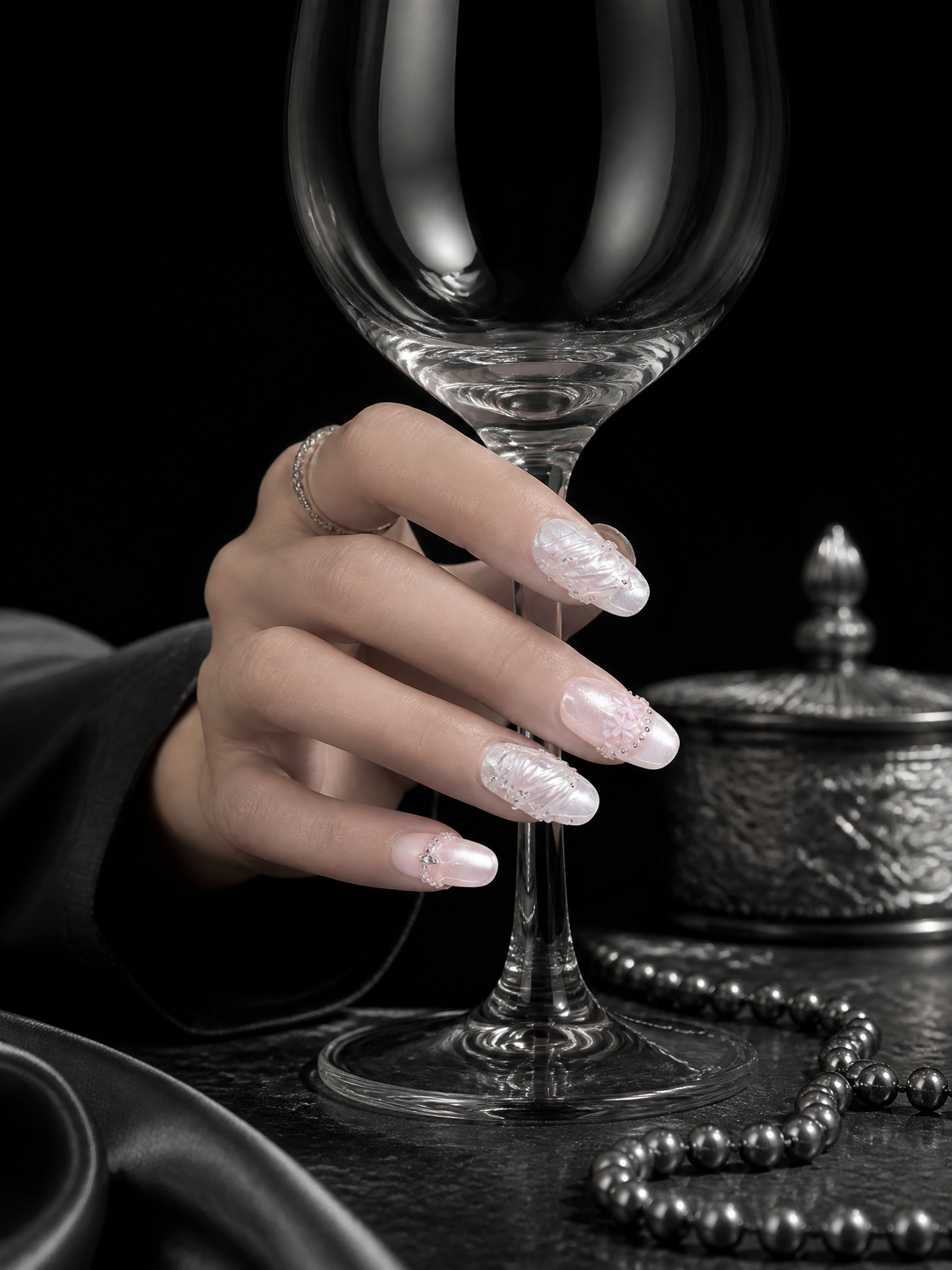 Selene's Moonlit Veil | LUMlix Haute Nail