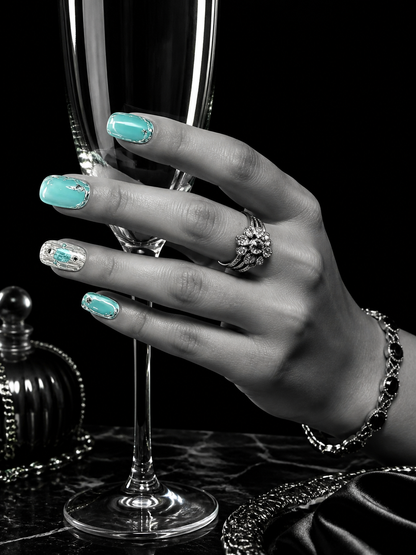 Tiffany's Liquid Silver | LUMlix Haute Nail
