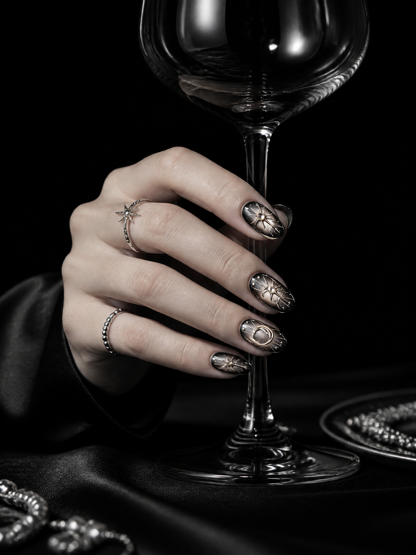 Nyx's Obsidian Cosmos | LUMlix Haute Nail