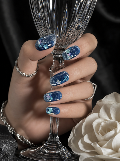 Midnight Stardust | LUMlix Haute Nail
