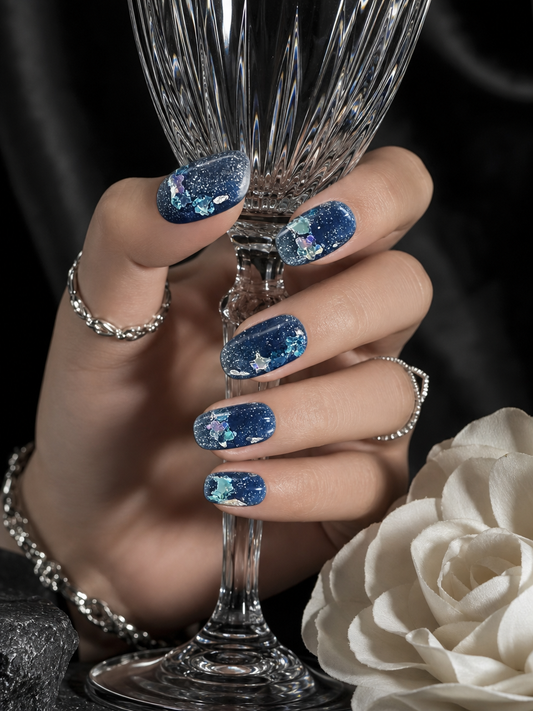 Midnight Stardust | LUMlix Haute Nail
