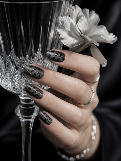 Nocturne Bloom & Shadow Vine  | LUMlix Haute Nail