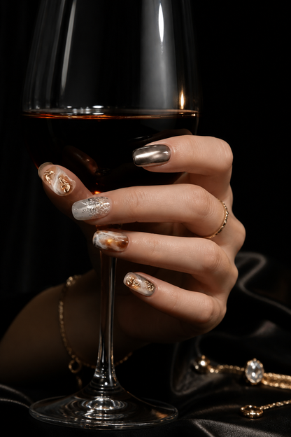 Gaia’s Molten Veins | LUMlix Haute Nail