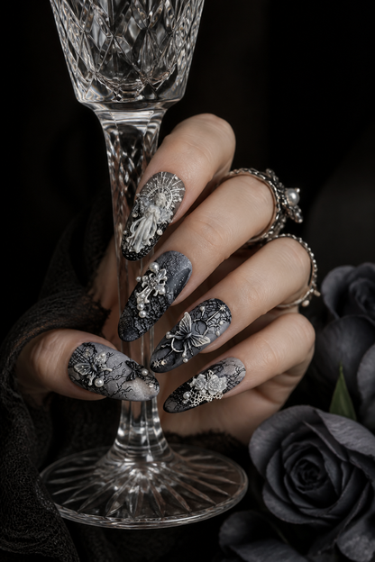 The Silvered Sanctum | LUMlix Haute Nail