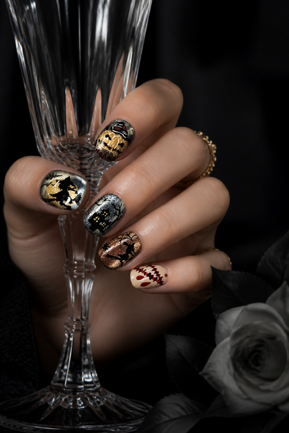 Nocturne of the Gilded Abyss | LUMlix Haute Nail