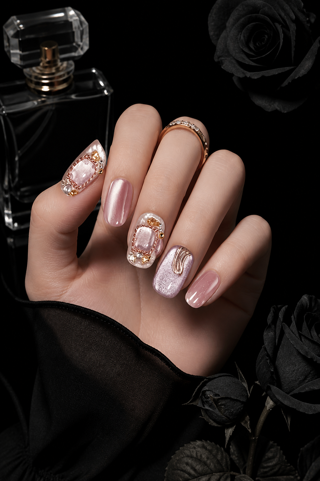 Rose Gold Reverie | LUMlix Haute Nail