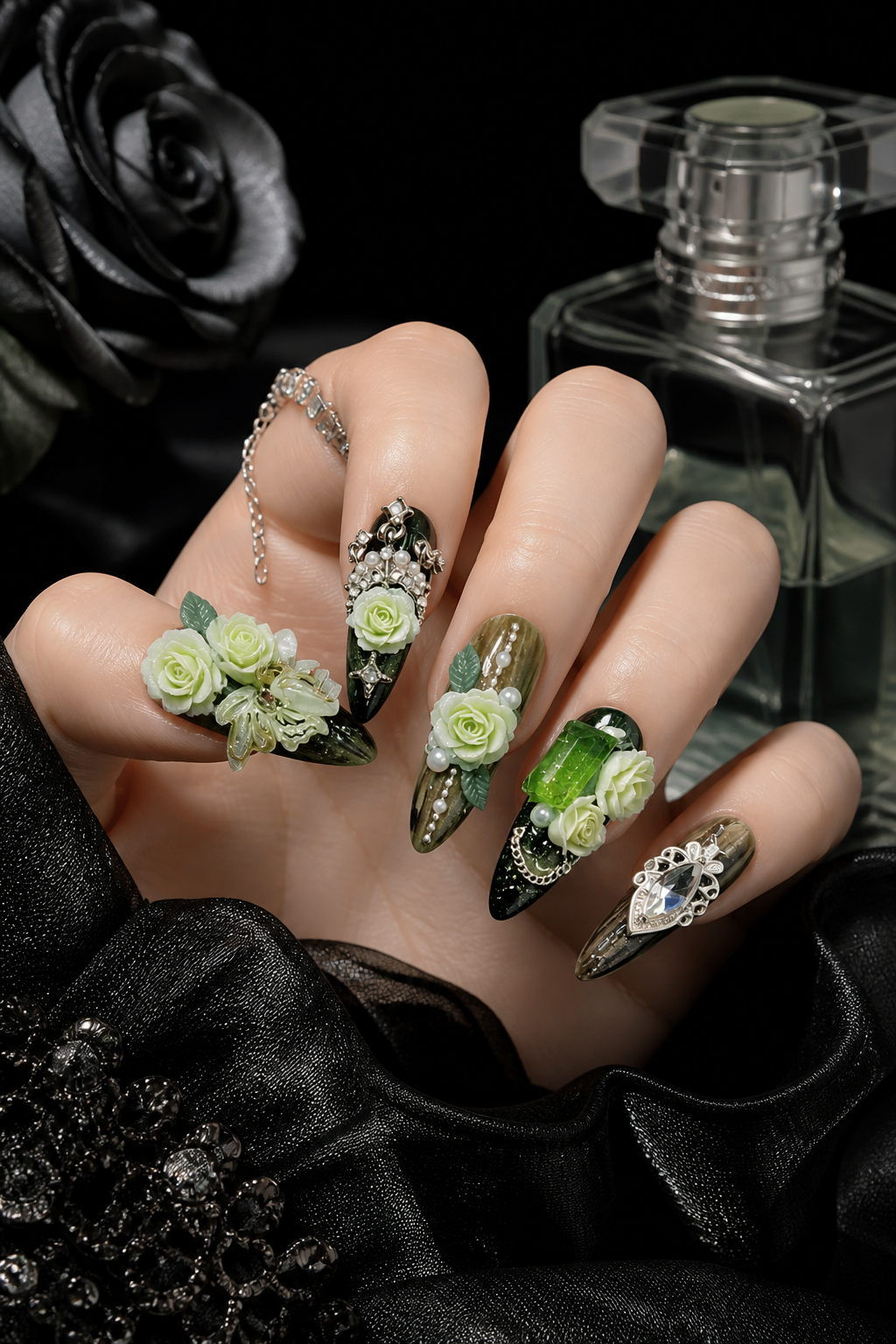 Verdant Nocturne | LUMlix Haute Nail