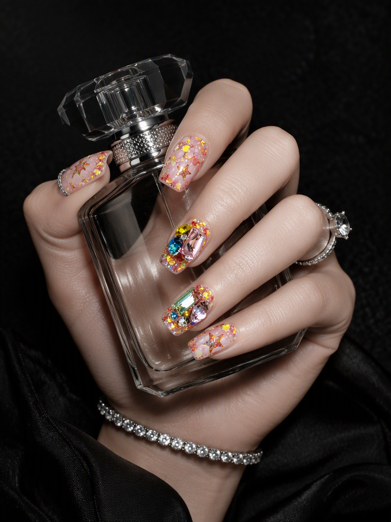 Candy Star Gem Gala | LUMlix Haute Nail