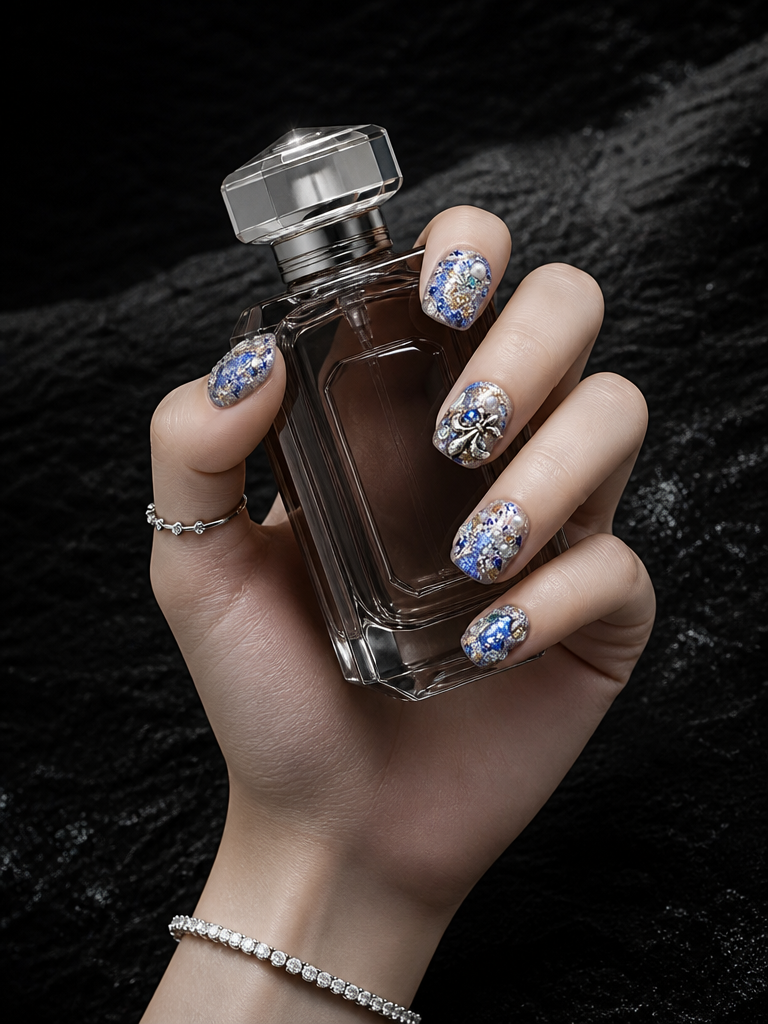 Sapphire Heirloom Brooch | LUMlix Haute Nail
