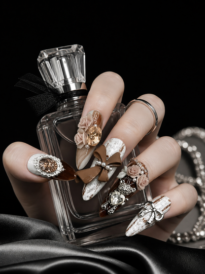 Belle's Gilded Reverie | LUMlix Haute Nail
