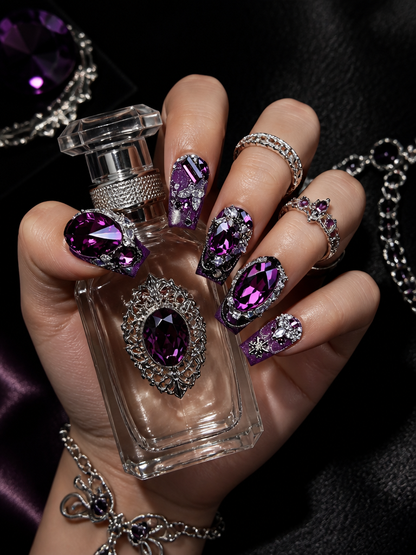 Amethyst Dark Sovereign | LUMlix Haute Nail