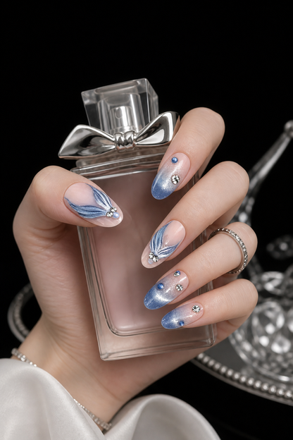 Galatea's Azure Whisper | LUMlix Haute Nail