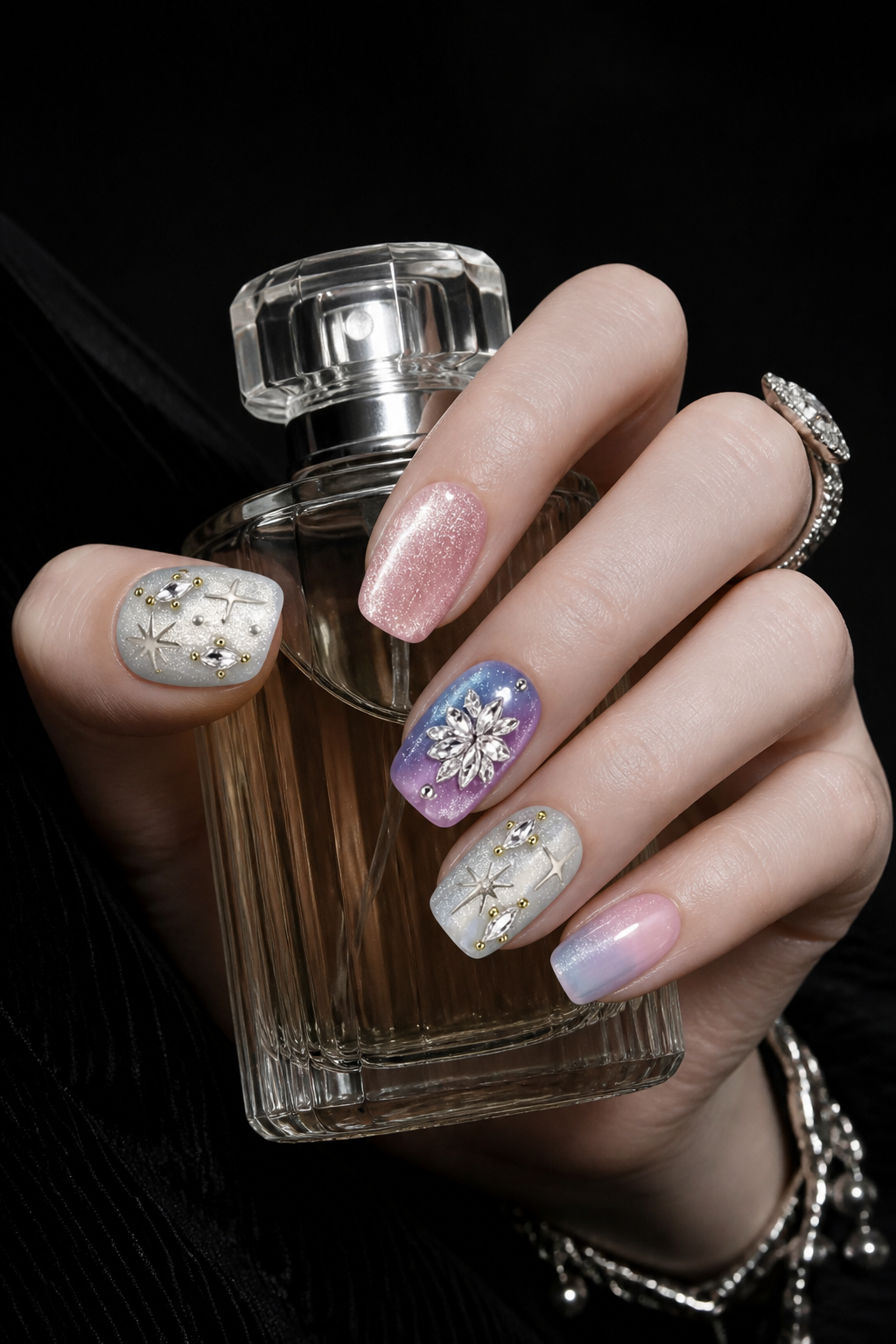 Astra's Celestial Bloom | LUMlix Haute Nail