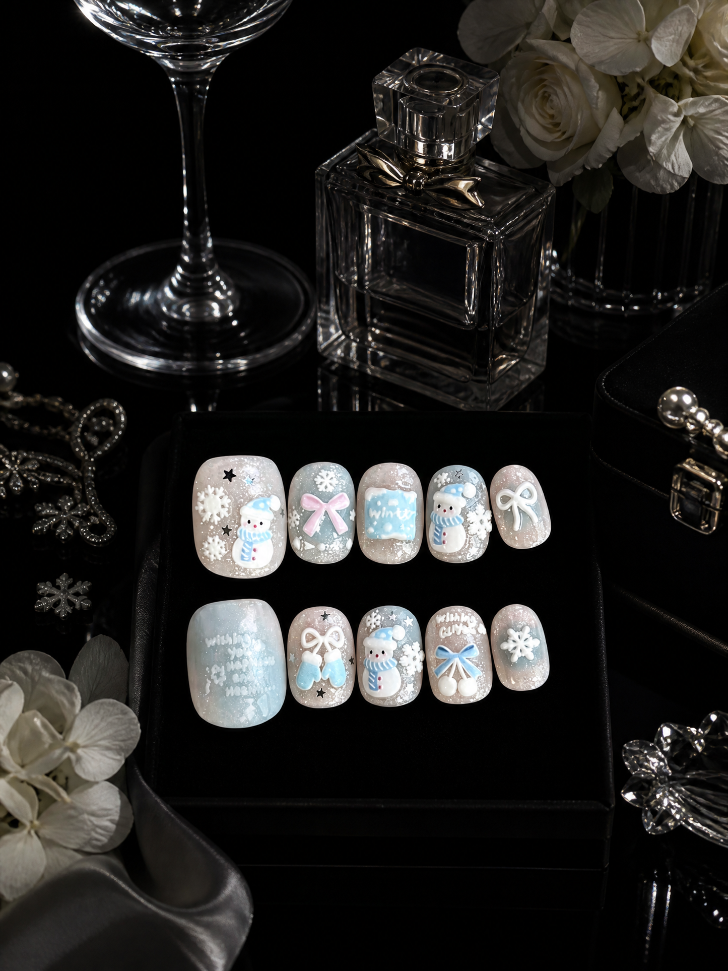 Elsa's Frostbound Lullaby | LUMlix Haute Nail