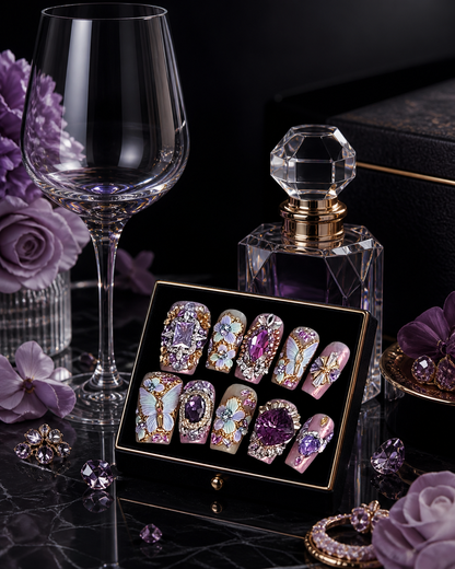 Iris's Gilded Reverie | LUMlix Haute Nail