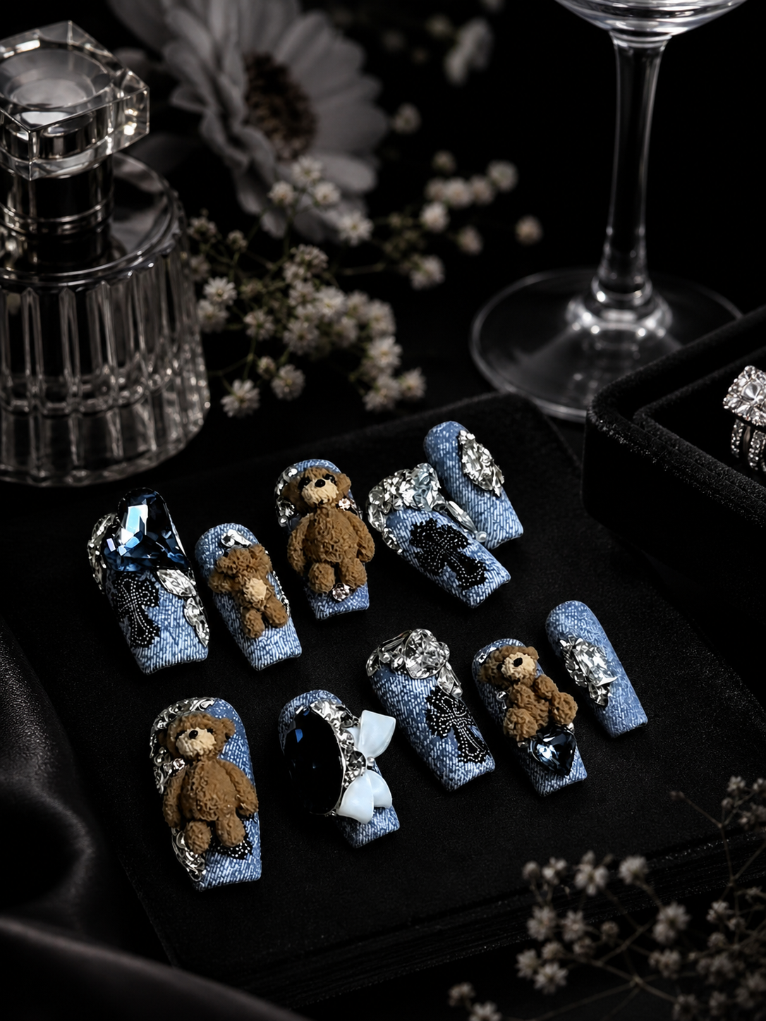Denim Bear Royalty | LUMlix Haute Nail