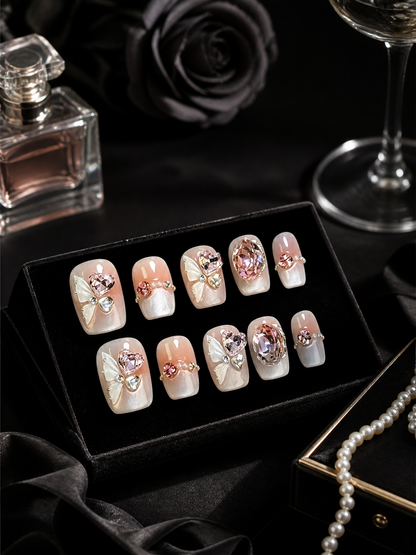 Rose Quartz Reverie  | LUMlix Haute Nail