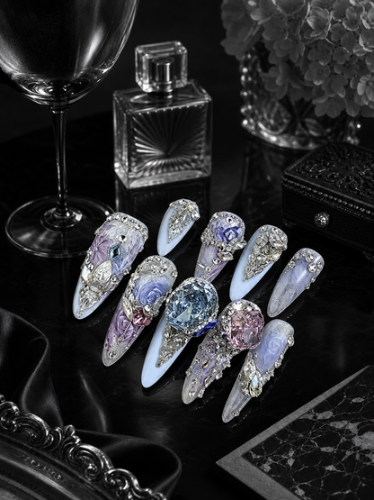 Amethyst Crown Reverie | LUMlix Haute Nail