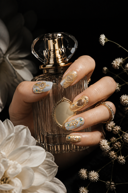 Athena’s Gilded Oracle | LUMlix Haute Nail