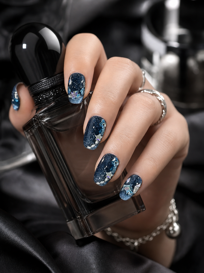 Midnight Stardust | LUMlix Haute Nail