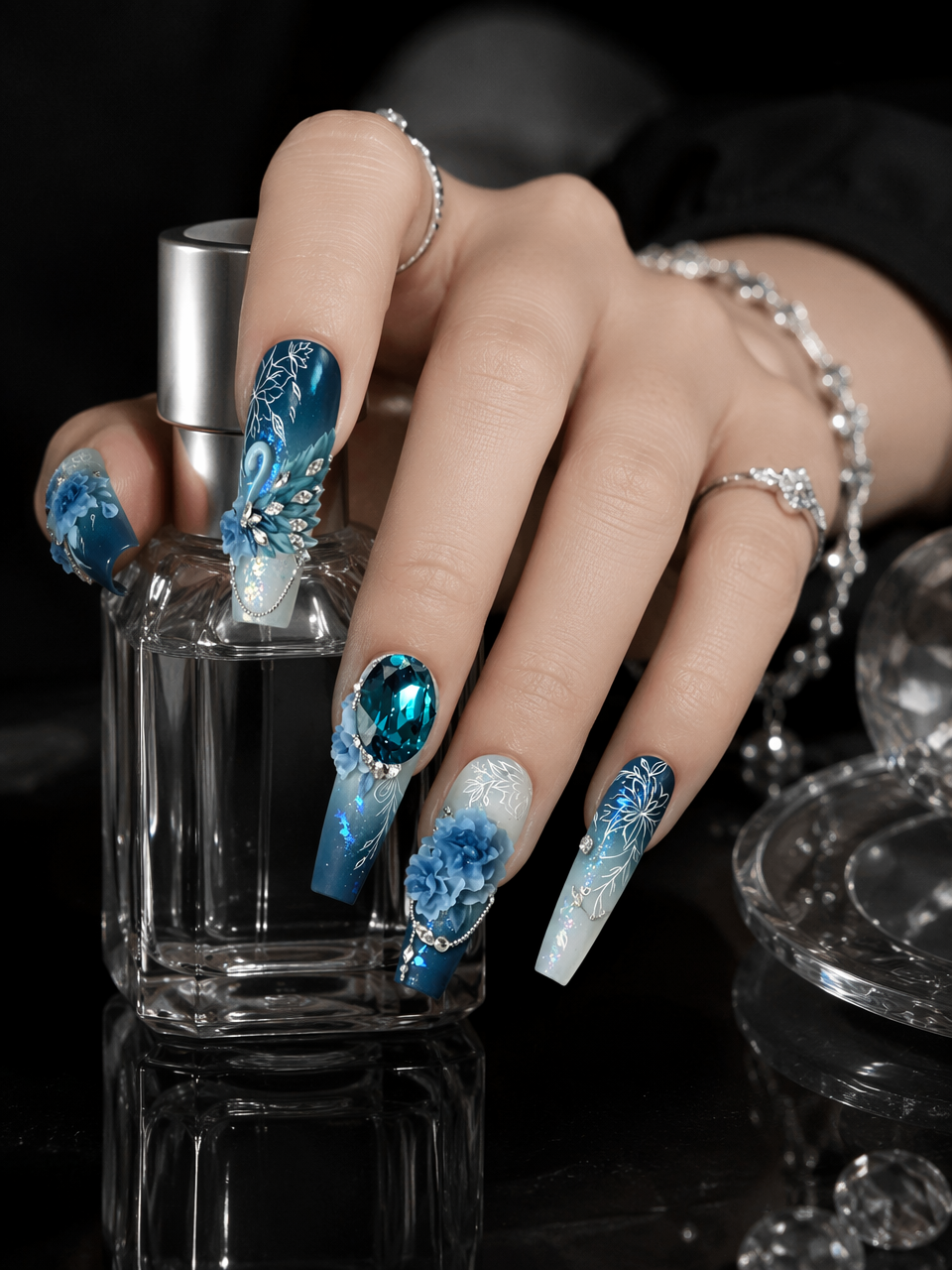 Midnight Ocean Aria | LUMlix Haute Nail
