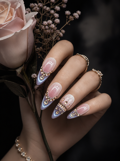 Aurora’s Celestial Cascade | LUMlix Haute Nail