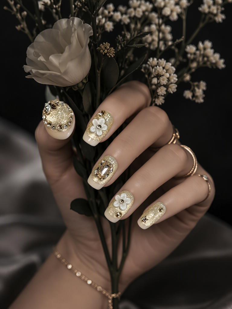 Gilded Bloom | LUMlix Haute Nail