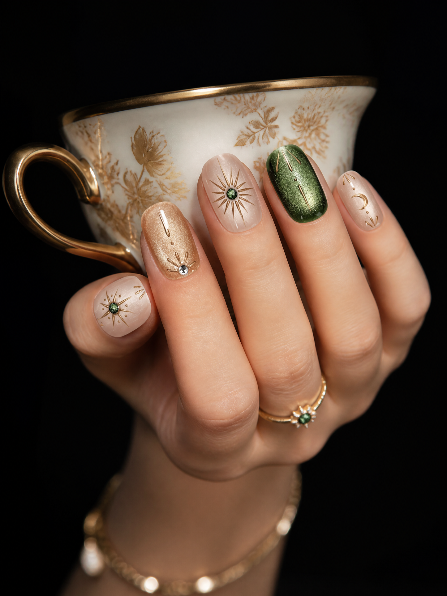 Helios’ Emerald Solstice | LUMlix Haute Nail