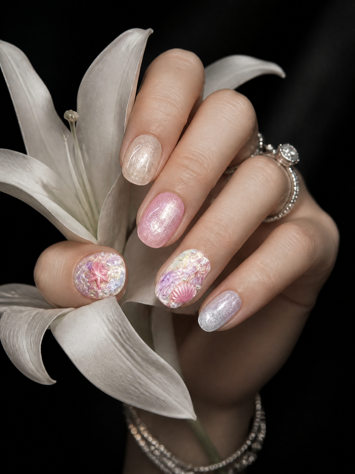 Galatea's Pearl Whisper | LUMlix Haute Nail