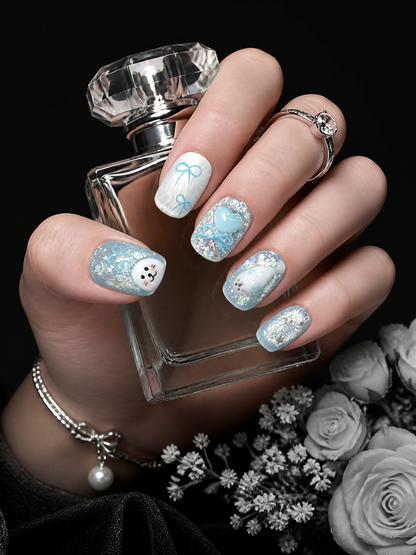 Selkie's Azure Reverie | LUMlix Haute Nail