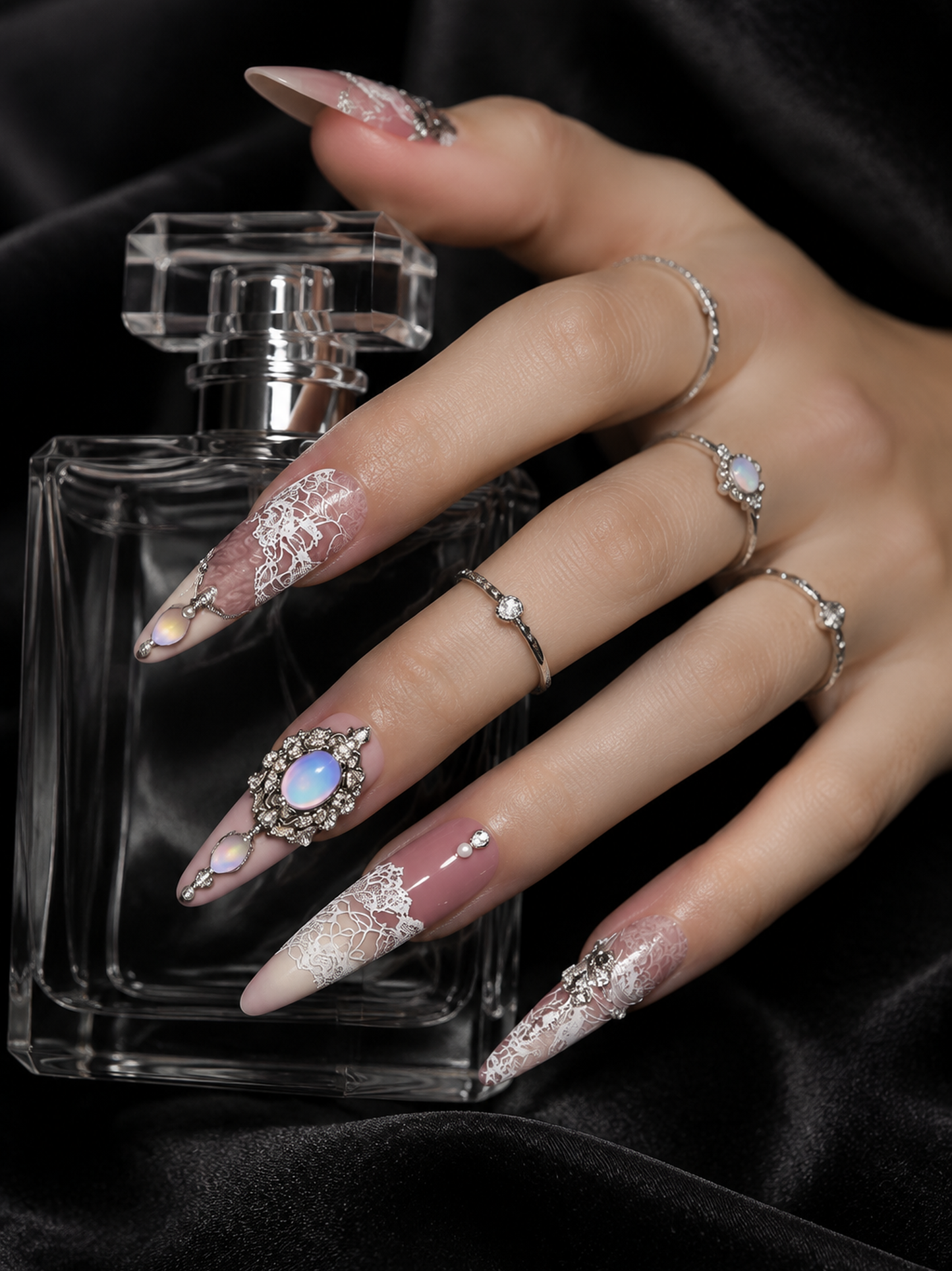 Opal Lace Reverie | LUMlix Haute Nail