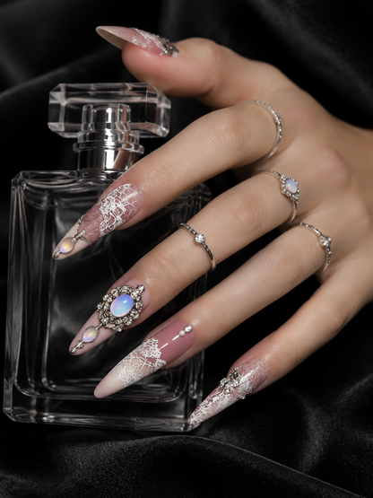 Opal Lace Reverie | LUMlix Haute Nail