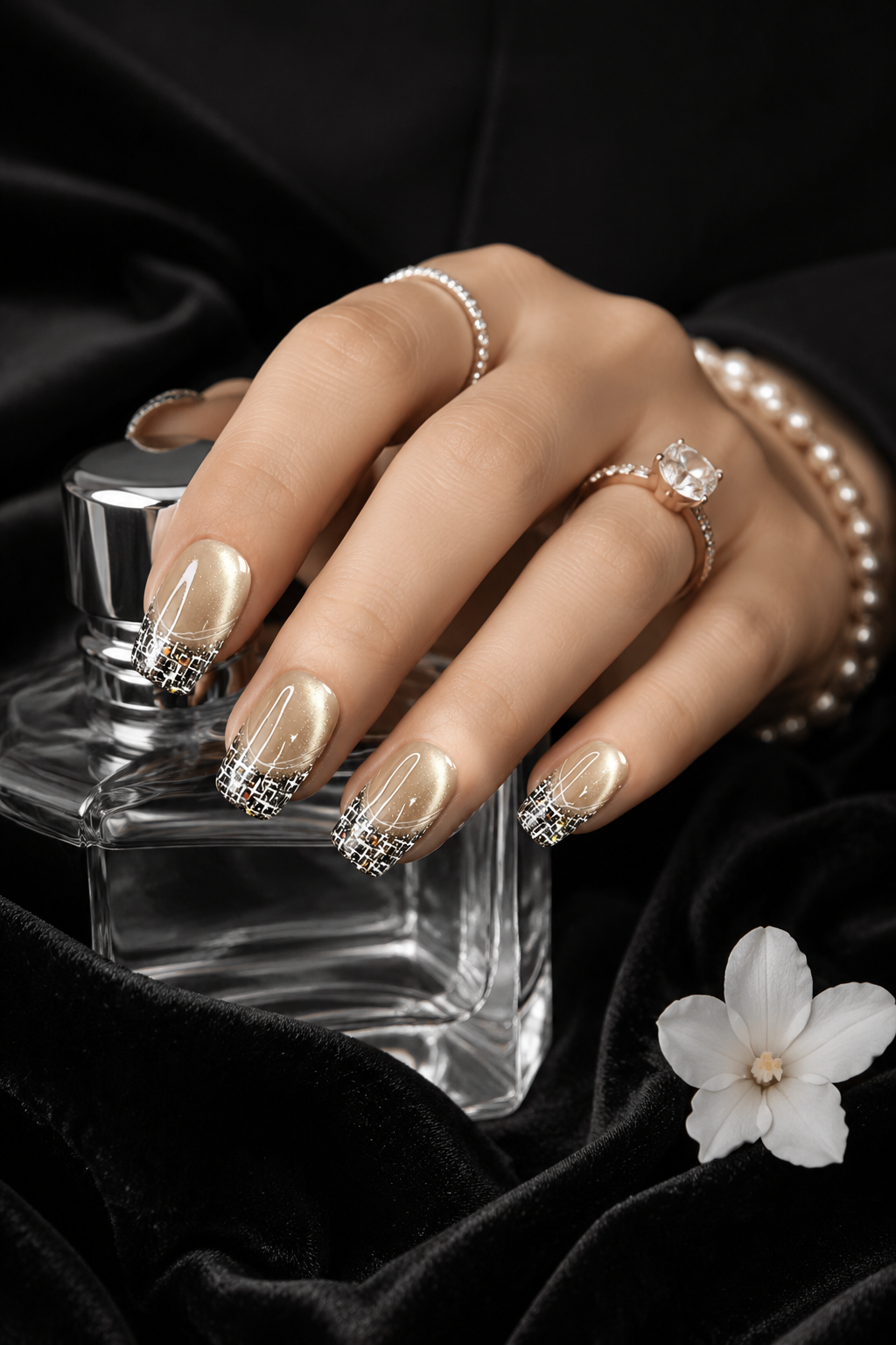 Golden Hour Mosaic | LUMlix Haute Nail