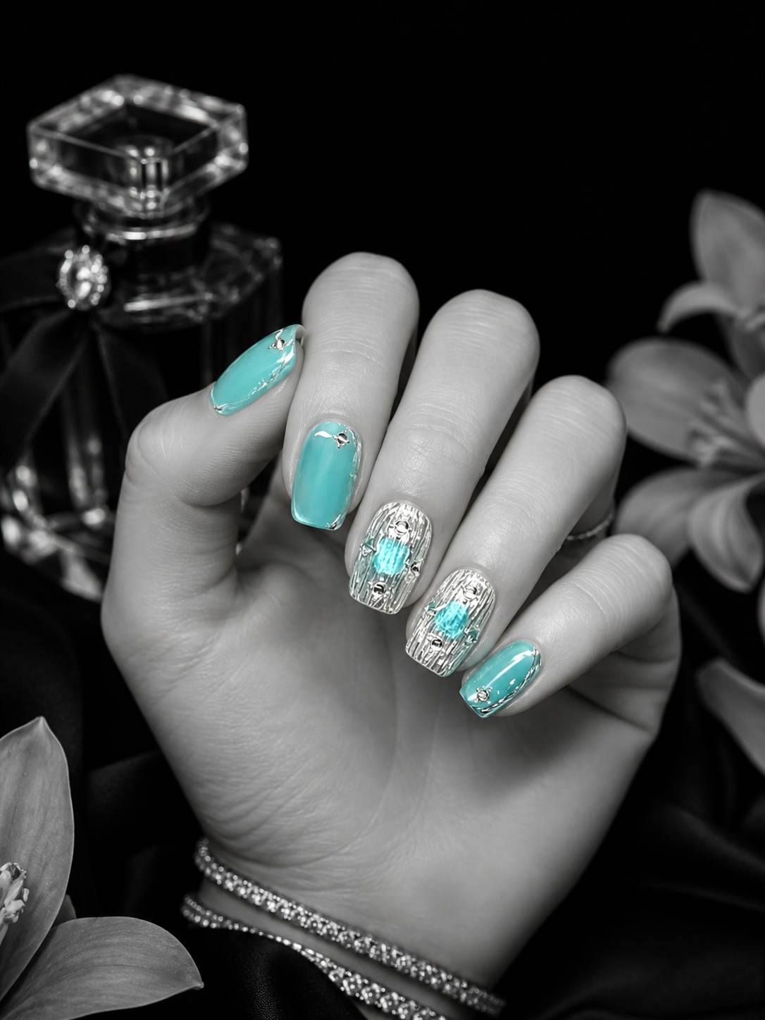 Tiffany's Liquid Silver | LUMlix Haute Nail
