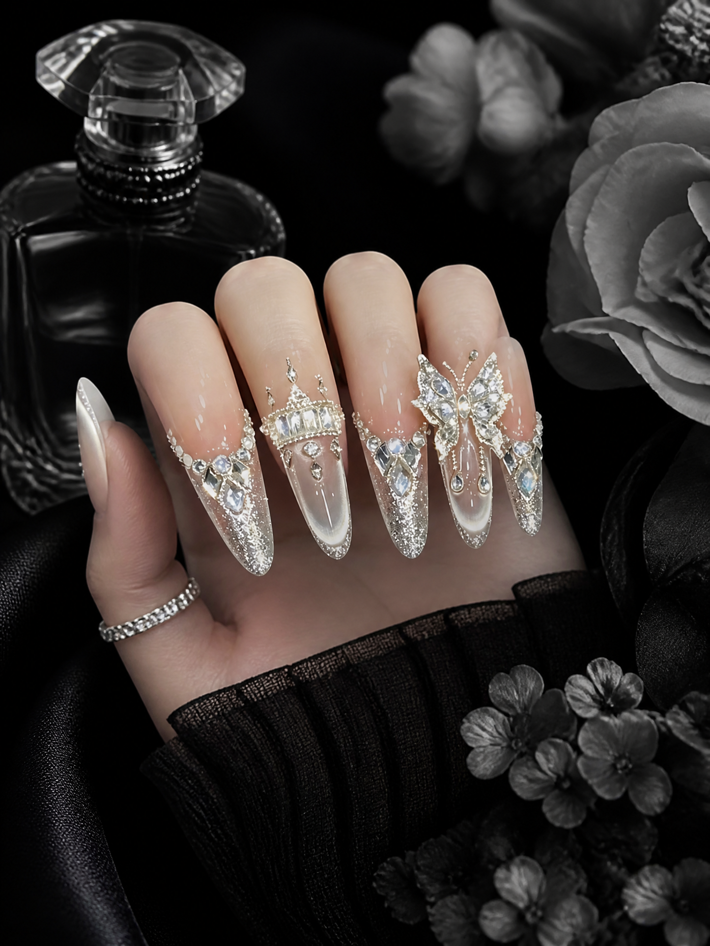 Seraphina's Crystal Coronation | LUMlix Haute Nail