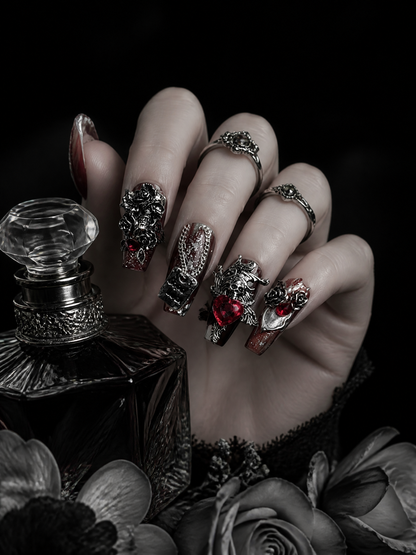 Nocturne Rouge Éternelle | LUMlix Haute Nail